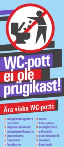 WC ei ole prügikast